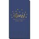 Confetti Dots Cheers Guest Towels Image 1 of 4